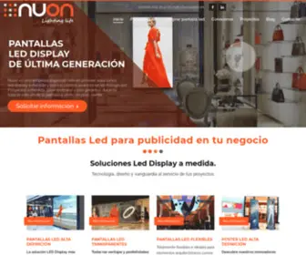 Nuonled.com(NUON LED fabricantes de pantallas LED Display para publicidad) Screenshot