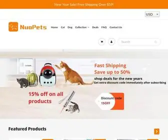 Nuopets.com(Buy The Best Pet Supplies At The Best Price) Screenshot