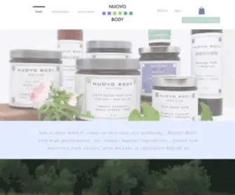 Nuovobody.com(Natural Spa Treatment Products) Screenshot