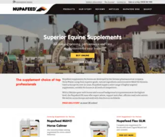 Nupafeed.co.uk(Supplements for Horses) Screenshot