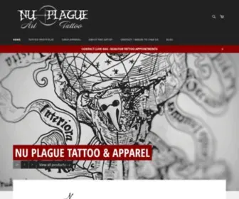 Nuplague.com(Nu Plague Tattoo & Apparel) Screenshot