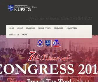 Nupsg.org(National Union of Presbyterian Students) Screenshot