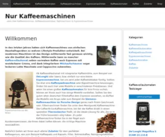 Nur-Kaffeemaschinen.de(Nur Kaffeemaschinen) Screenshot