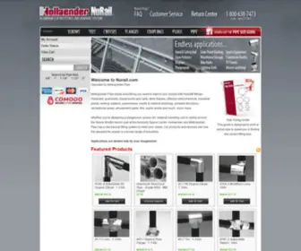 Nurail.com(Nurail Aluminum Structural Slip On Fittings and Handrail) Screenshot