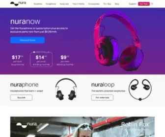 Nuraphone.com(Award-winning personalized sound) Screenshot