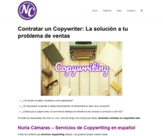 Nuriacamaras.com(Contratar Copywriter: la solución a tu problema de ventas) Screenshot