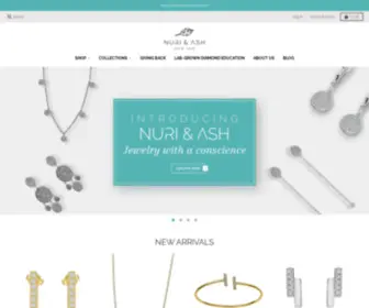 Nuriandash.com(Nuri &amp; Ash Ethical Diamond Jewelry) Screenshot