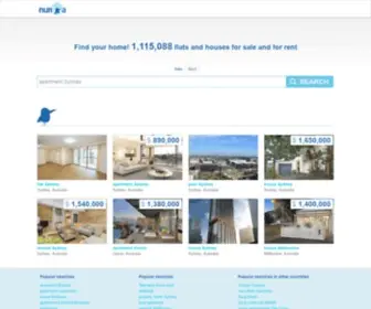 Nuroa.com.au(Apartments and houses for rent and for sale in Australia) Screenshot