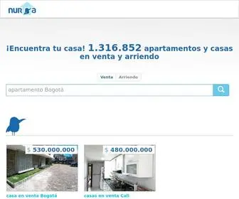 Nuroa.com.co(Apartamentos y casas) Screenshot