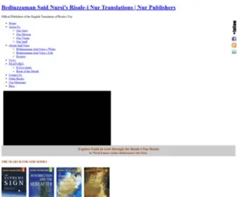 Nurpublishers.com(Official publishers of the English translation of Risale) Screenshot