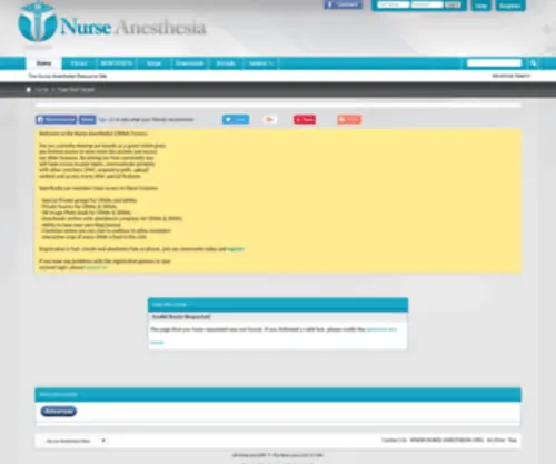 Nurse-Anesthesia.org(CRNA) Screenshot