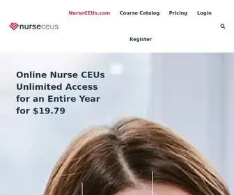 Nurseceus.com(Nurse CEUs Online with Unlimited Access for $19.79) Screenshot