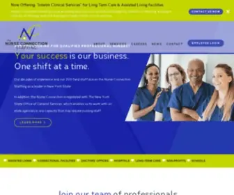 Nurseconnectionstaffing.com(New York State Nurse Staffing Services) Screenshot