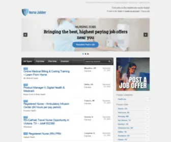 Nursejobhunt.com(The health care sector) Screenshot