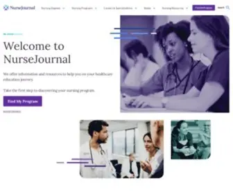 Nursejournal.org(Nursing Programs) Screenshot