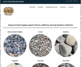 Nurseryandrocksupply.com(We serve the Murrieta) Screenshot