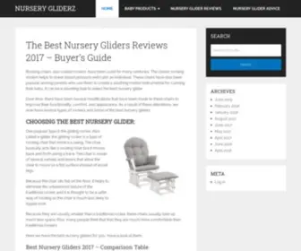 Nurserygliderz.com(The Best Nursery Gliders ReviewsBuyer's Guide) Screenshot