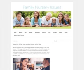 Nurseryofthenation.com(Family Nursery Issues) Screenshot