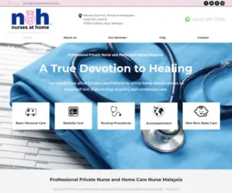 Nursesathome.com.my(Private Nurse & Home Care Nurse Malaysia) Screenshot