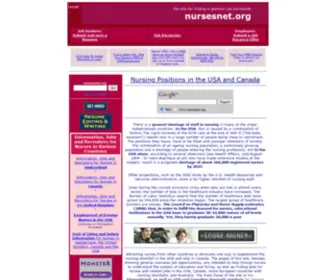 Nursesnet.org(Resume and Vacancy Posting and Job Searches for Nurses in the USA) Screenshot