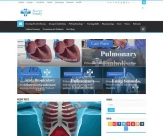 Nursestudy.net(Nursing Education Site) Screenshot
