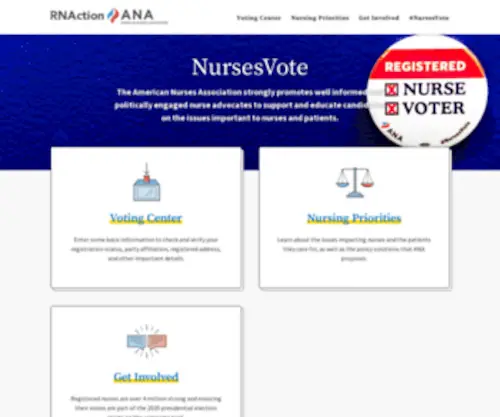 Nursesvote.org(Nursesvote) Screenshot