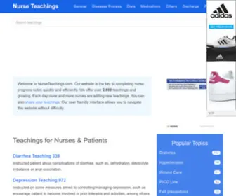 Nurseteachings.com(Nurse progress notes quickly and efficiently) Screenshot
