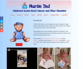 Nurseted.com(Children's Books About Cancer And Brain Tumours) Screenshot