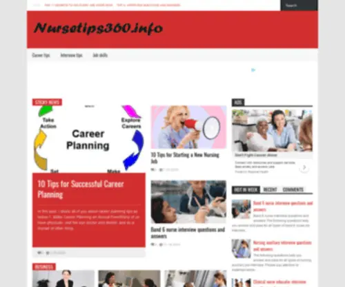 Nursetips360.info(Nursetips 360 info) Screenshot