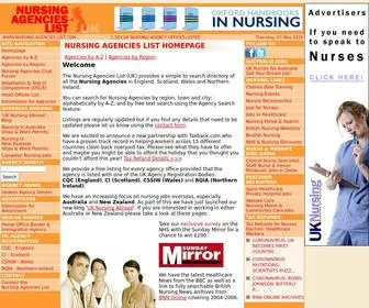 Nursing-Agencies-List.com(Nursing Agencies List (UK)) Screenshot