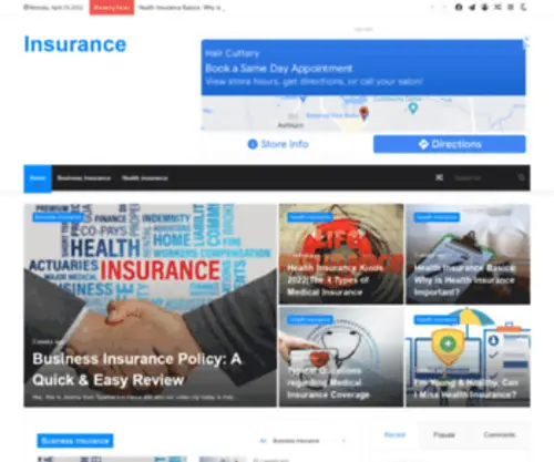 Nursing45.com(Health Insurance) Screenshot