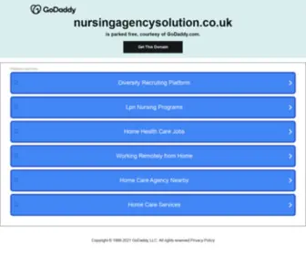 Nursingagencysolution.co.uk(Nursingagencysolution) Screenshot