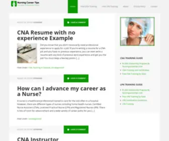 Nursingcareertips.com(Nursing Career Tips) Screenshot