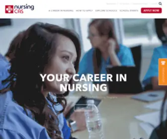 Nursingcas.org(The Centralized Application for Nursing Programs) Screenshot