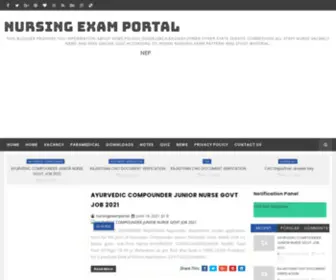 Nursingexamportal.com(NURSING EXAM PORTAL) Screenshot