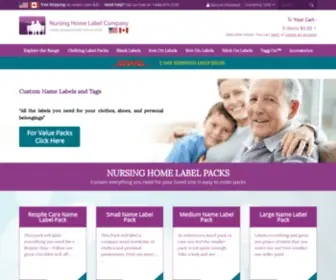 Nursinghomelabelco.com(The Nursing Home Label Company) Screenshot