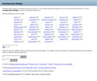 Nursinghomerating.org(Nursing Home Ratings) Screenshot