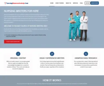 Nursinghomeworkshelp.com(Nursing Homeworks Help) Screenshot