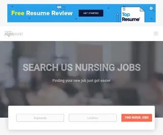 Nursingjobshunt.com(Nursing Jobs) Screenshot