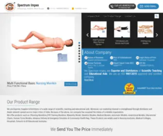 Nursingmanikin.net(Spectrum Impex) Screenshot