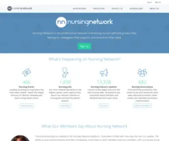Nursingnetwork.com(The professional network) Screenshot