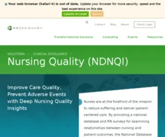Nursingquality.org(National Database of Nursing Quality Indicators) Screenshot