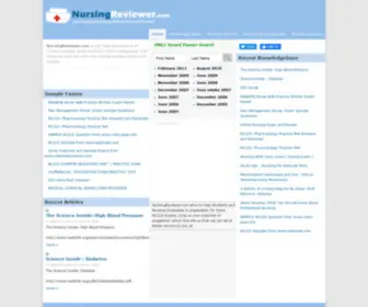 Nursingreviewer.com(Free Online Nursing Review and Study Resources) Screenshot