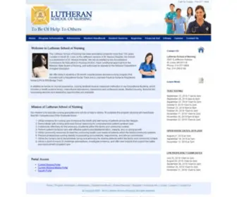 Nursingschoollmc.com(Lutheran School of Nursing) Screenshot