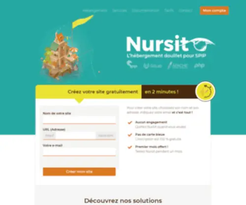 Nursit.net(L’hébergement douillet pour SPIP) Screenshot