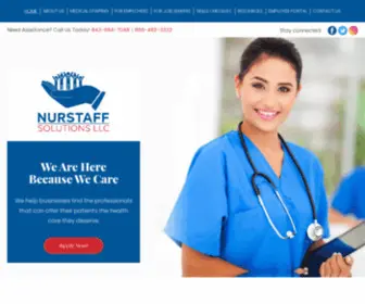 Nurstaffsolutionsllc.com(Healthcare Staffing in Myrtle Beach) Screenshot