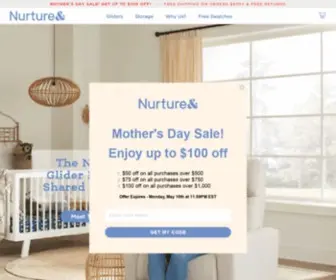 Nurtureand.com(Nursery Gliders For Modern Parents) Screenshot