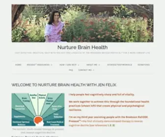 Nurturebrainhealth.com(For a more vibrant life) Screenshot