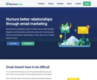 Nurturecopy.com(Nurture better relationships through email marketing) Screenshot