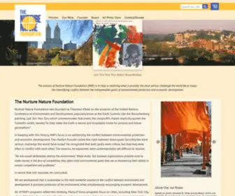 Nurturenature.org(The mission of Nurture Nature Foundation (NNF)) Screenshot